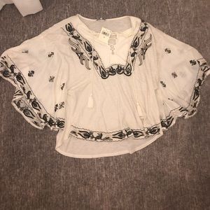 Lucky brand embroidered shirt